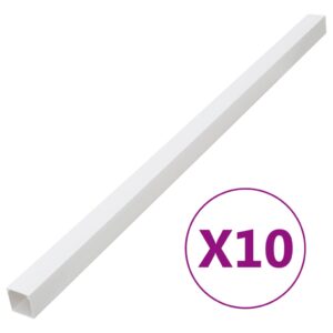 vidaXL Kabelkanaler 40x25 mm 10 m PVC