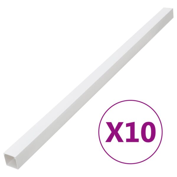 vidaXL Kabelkanaler 40x25 mm 10 m PVC