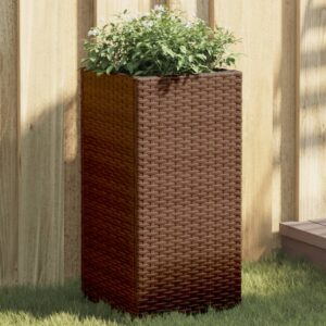 vidaXL Plantekasser 2 stk brun 30x30x60 cm polyrotting