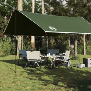 vidaXL Campingpresenning grønn 430x380x210 cm vanntett