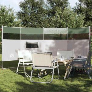 vidaXL Vindskjerm for camping grønn 366x152x152 cm vanntett