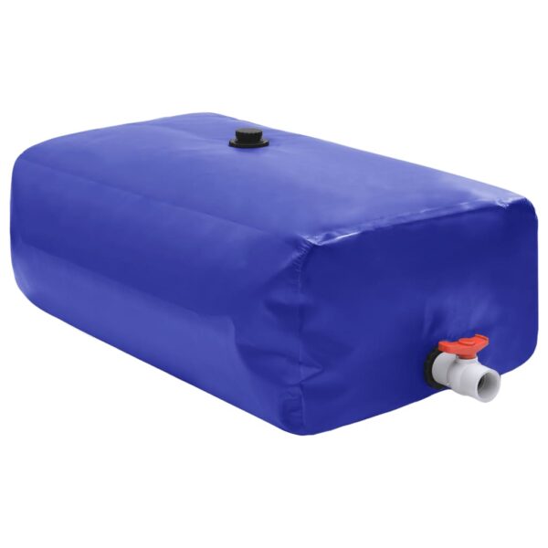 vidaXL Vanntank med kran sammenleggbar 100 L PVC