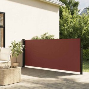 vidaXL Uttrekkbar sidemarkise brun 117x300 cm