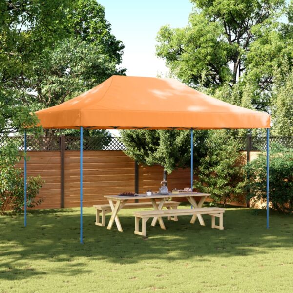 vidaXL Sammenleggbart partytelt pop-up oransje 440x292x315 cm