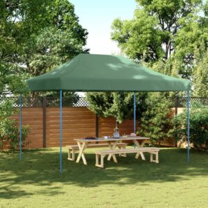 vidaXL Sammenleggbart partytelt pop-up brun 410x279x315 cm