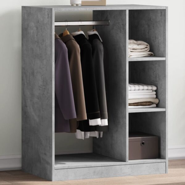 vidaXL Garderobe betonggrå 77x48x102 cm konstruert tre