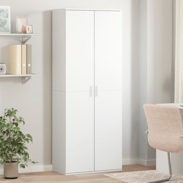 vidaXL Highboard hvit 70x35x180 cm konstruert tre