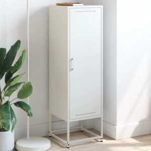 vidaXL Highboard hvit 36x39x123 cm stål