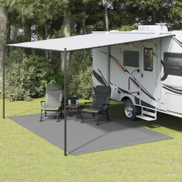 vidaXL Campingmatte antrasitt 5x3 m