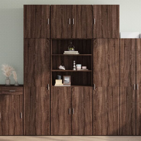 vidaXL Highboard brun eik 80x42