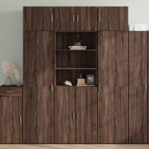 vidaXL Highboard brun eik 70x42