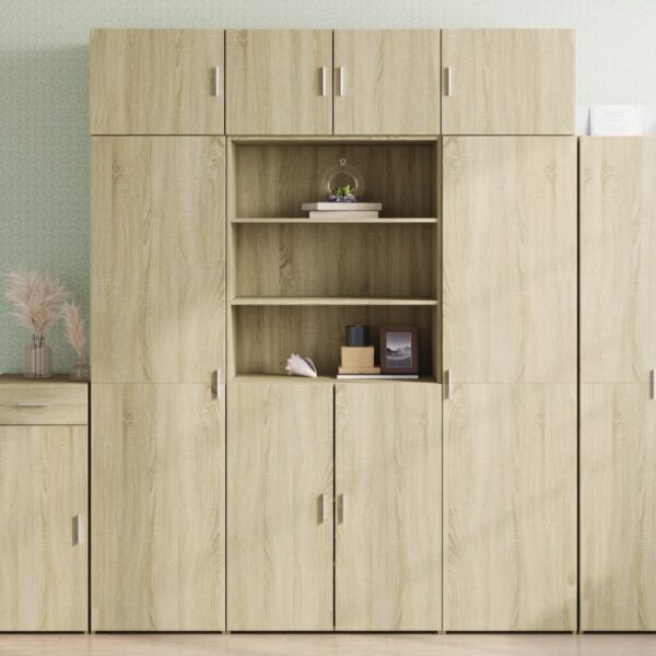 vidaXL Highboard sonoma eik 80x42