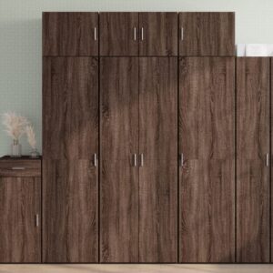 vidaXL Highboard brun eik 70x42