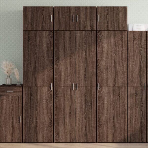 vidaXL Highboard brun eik 70x42