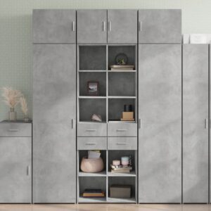 vidaXL Highboard betonggrå 70x42