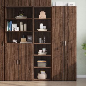 vidaXL Highboard brun eik 45x41x185 cm konstruert tre