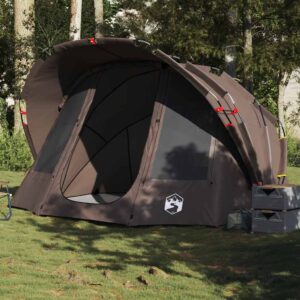 vidaXL Campingtelt 5 personer brun vanntett