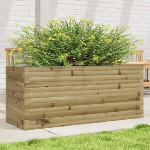 vidaXL Plantekasse 110x40x46 cm impregnert furu