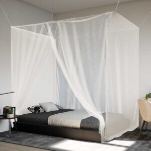 vidaXL Hengende myggnett 156 netting hvit 220x180x180 cm