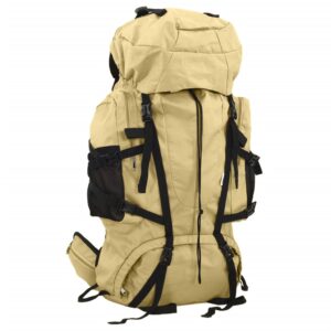 vidaXL Tursekk khaki 80 L oxfordstoff