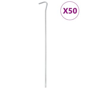 vidaXL Teltplugger 50 stk 30 cm Ø5 mm galvanisert stål