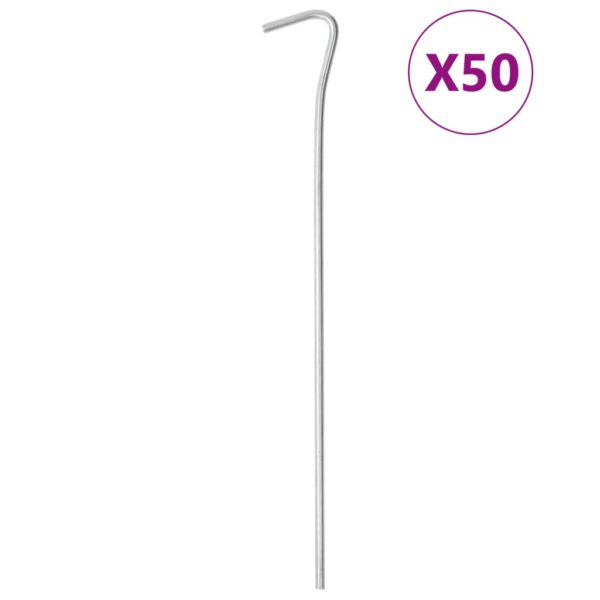 vidaXL Teltplugger 50 stk 23 cm Ø4 mm galvanisert stål