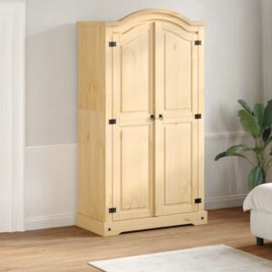 vidaXL Garderobe Corona 102x52x186 cm heltre furu