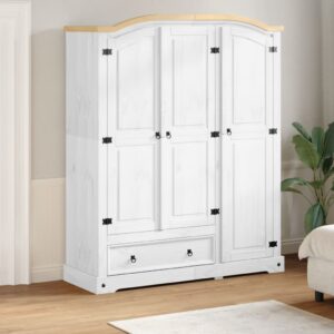 vidaXL Garderobe Corona hvit 151