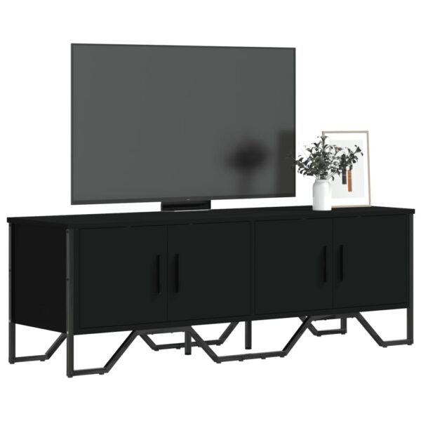 vidaXL TV-benk svart 122x34x41 cm konstruert tre