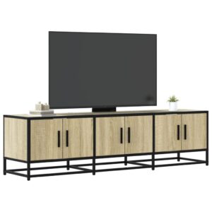 vidaXL TV-benk sonoma eik 150x35x41 cm konstruert tre og metall