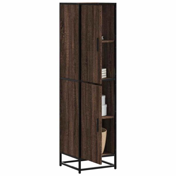 vidaXL Highboard brun eik 35