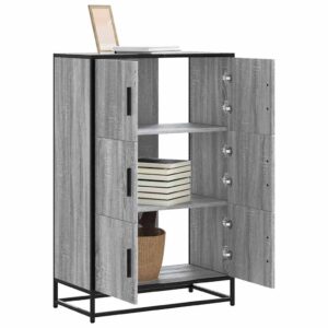 vidaXL Highboard grå sonoma 68x35x106