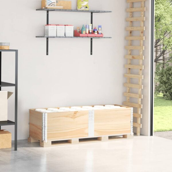 vidaXL Pallekarmer 2 stk 150x50 cm heltre furu