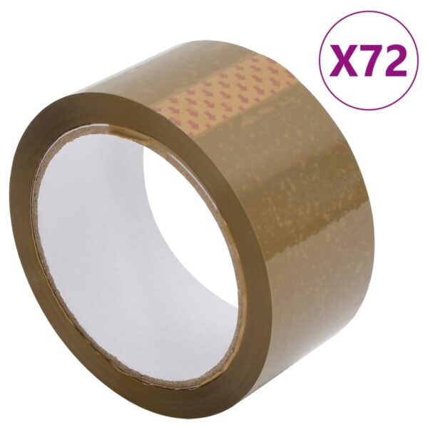 vidaXL Emballasjetape 72 stk brun 48 mm x 66 m