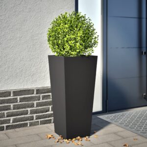 vidaXL Plantekasse svart 35x35x75 cm stål