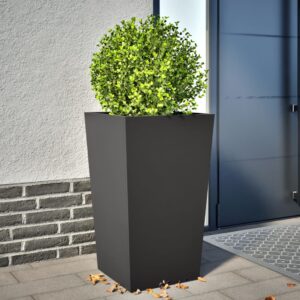 vidaXL Plantekasse svart 45x45x75 cm stål