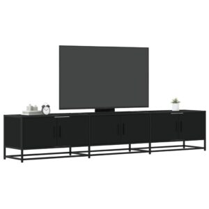 vidaXL TV-benk svart 210x35x41 cm konstruert tre