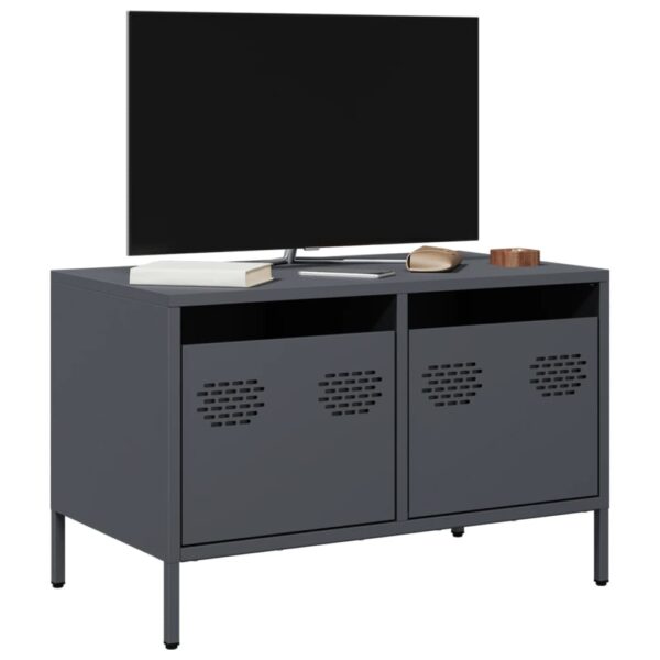 vidaXL TV-benk antrasitt 68x39x43