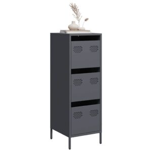 vidaXL Highboard antrasitt 39x35x103