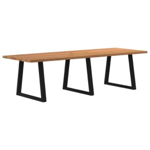 vidaXL Spisebord med naturlig kant 280x100x74 cm heltre eik