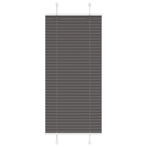 vidaXL plisségardin sort 65x100 cm Stoff Bredde 64