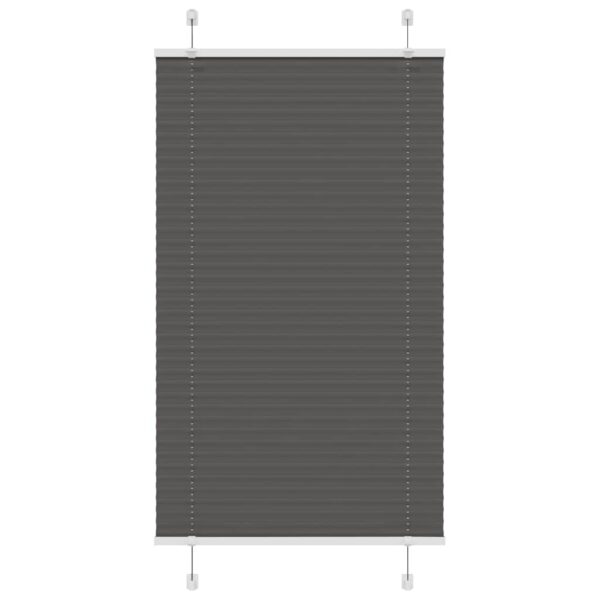 vidaXL plisségardin sort 70x100 cm Stoff Bredde 69