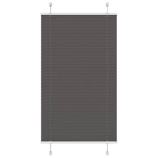 vidaXL plisségardin sort 80x100 cm Stoff Bredde 79