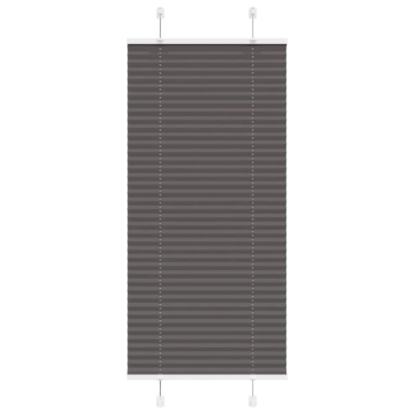 vidaXL plisségardin sort 55x150 cm Stoff Bredde 54