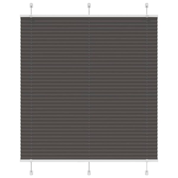 vidaXL plisségardin sort 115x150 cm Stoff Bredde 114