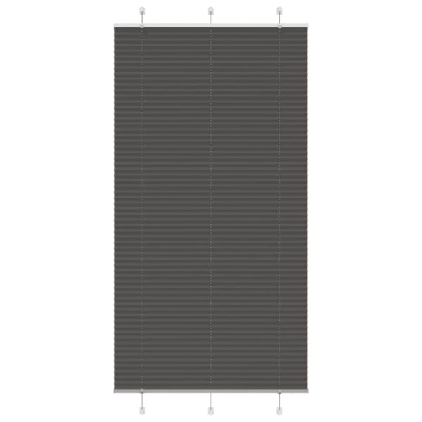 vidaXL plisségardin sort 100x200 cm Stoff Bredde 99