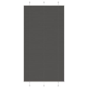 vidaXL plisségardin sort 110x200 cm Stoff Bredde 109