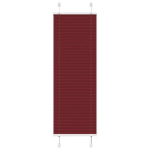 vidaXL Plisségardin Bordeaux Rød 40x100 cm Stoff Bredde 39