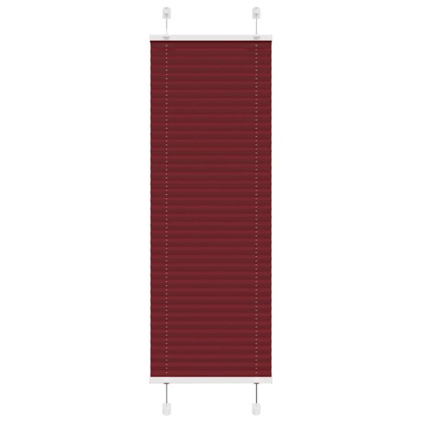 vidaXL Plisségardin Bordeaux Rød 40x100 cm Stoff Bredde 39