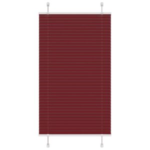 vidaXL Plisségardin Bordeaux Rød 75x100 cm Stoff Bredde 74